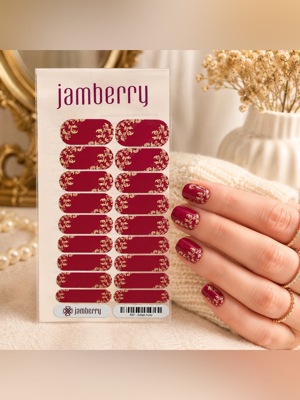 Jamberry Nail Wraps: Swept Away